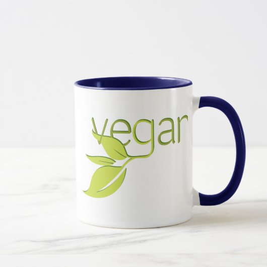 Mug Végétalien feuillu (Droite)