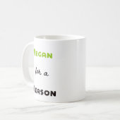 Mug Végétalien pour une raison (Devant gauche)
