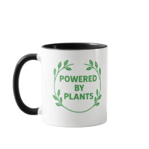 Mug Végétalien Végétal Noir et Blanc