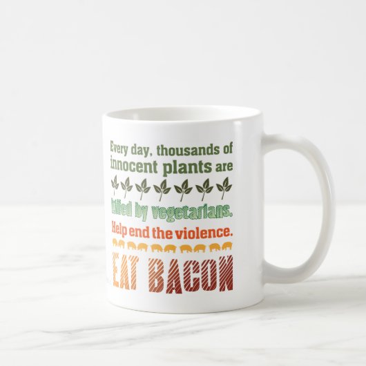 Mug Végétarien de lard (Droite)