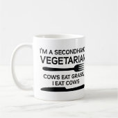 Mug Vegetarien Drôle d'Occasion (Gauche)