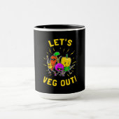 Mug Végétarien Laisser Vegan Sortir (Centre)