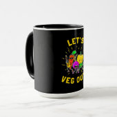 Mug Végétarien Laisser Vegan Sortir (Devant gauche)
