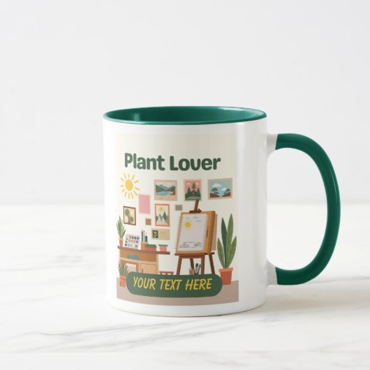 Mug Végétation personnalisée et conception d'espace de (Droite)