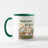 Mug Végétation personnalisée et conception d'espace de (Gauche)