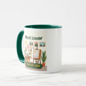 Mug Végétation personnalisée et conception d'espace de (Devant gauche)