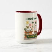 Mug Végétation personnalisée et conception d'espace de (Devant droit)