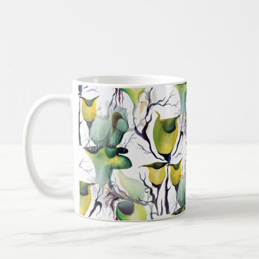 Mug Végétation tropicale Fairyland Plantes d'aquarelle (Gauche)