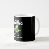 Mug Veggie Strong, Alimenté par les plantes (Devant droit)