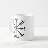 Mug Vegvísir (boussole de Viking) (Devant gauche)