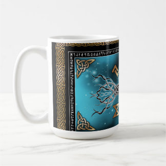 Mug Vegvisir Yggdrasil Rune Viking Norvégien