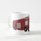 Mug Véhicule de commandement de science-fiction rouge (Devant gauche)