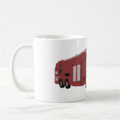 Mug Véhicule de commandement de science-fiction rouge (Gauche)