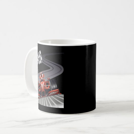 Mug Véhicule de Formule pour Ventilateur de Course Spo (Devant gauche)