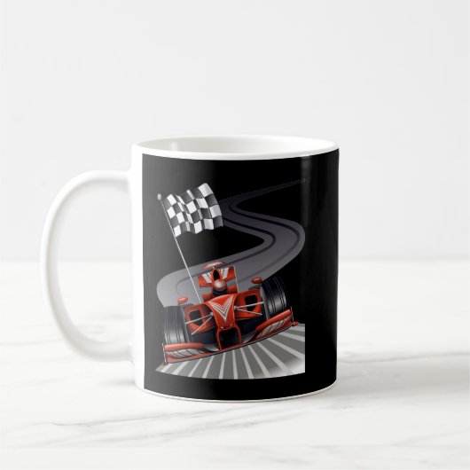 Mug Véhicule de Formule pour Ventilateur de Course Spo (Gauche)