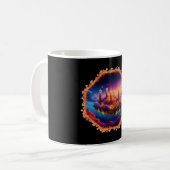 Mug Véhicule Spatial Alimenté par une Bougie Dans un C (Devant gauche)