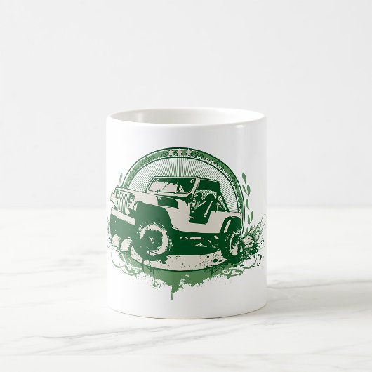 Mug Véhicule Tout-Terrain 4x4 Vert
