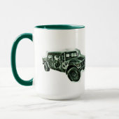 Mug Véhicule tout-terrain vert (Gauche)