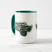 Mug Véhicule tout-terrain vert (Devant gauche)