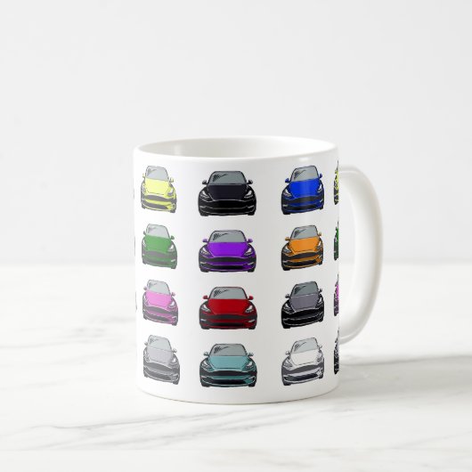 Mug Véhicules SUV multicolores (Devant droit)
