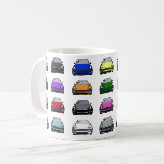 Mug Véhicules SUV multicolores (Devant gauche)