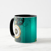 Mug Veille bijoux Steampunk sur un Arrière - plan vert (Devant gauche)