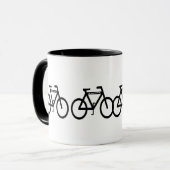 Mug Vélo Abstrait (Devant gauche)
