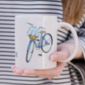Mug Vélo avec Hydrangea Panier Fleur Lover céramique