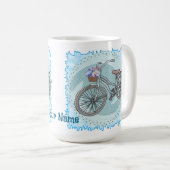 Mug Vélo Bleu (Devant droit)