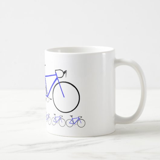 Mug Vélo bleu de route (Droite)