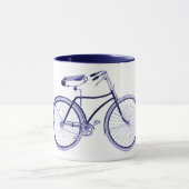 Mug Vélo bleu vintage (Centre)