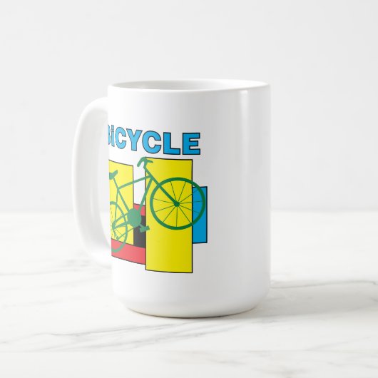 Mug Vélo bloc couleur (Devant gauche)