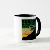 Mug Vélo de Montagne en Descente (Devant droit)