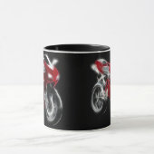 Mug Vélo de sport emballant la moto (Centre)