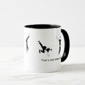 Mug Vélo drôle qui est juste comment je roule - faire (Devant droit)