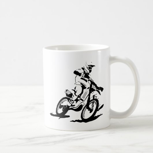 Mug Vélo et cavalier simples de Motorcross (Droite)