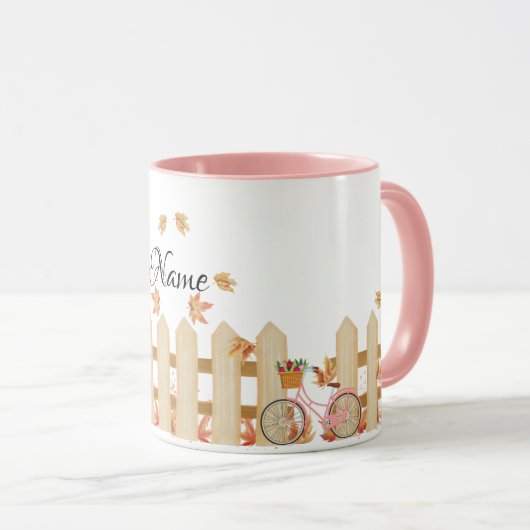 MUG VÉLO ET FLEURS (Devant droit)