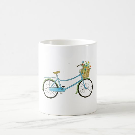 Mug Vélo et fleurs (Centre)