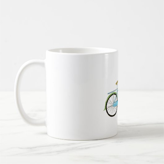 Mug Vélo et fleurs (Gauche)