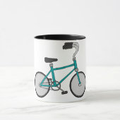 Mug Vélo Rétro Simple Bleu Bicyclette (Centre)