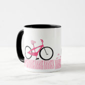 Mug Vélo rose (Devant gauche)