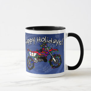 Mug Vélo rouge de saleté de Noël