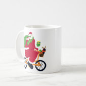 Mug Vélo Santa Claus (Devant gauche)
