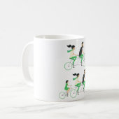 Mug Vélo tandem familial cyclisme (Devant gauche)