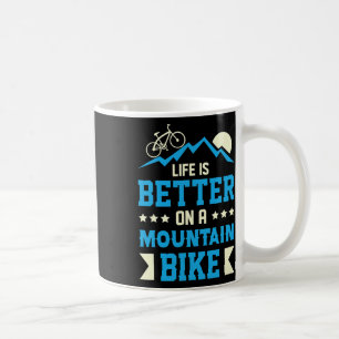 Mug Vélo Tout Terrain Meilleure Vie Mtb Cyclisme Cycli
