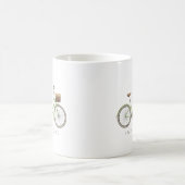 Mug Vélo vert vintage céleste (Centre)