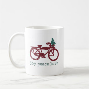 Mug Vélo vintage et conception de l'arbre de Noël