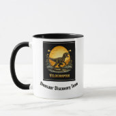 Mug Vélociraptor Dinosaure Préhistorique Lune (Gauche)