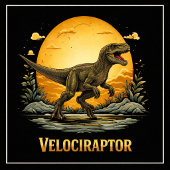 Mug Vélociraptor Dinosaure Préhistorique Lune