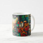 Mug Vélos sur le mur de Graffiti (Devant droit)